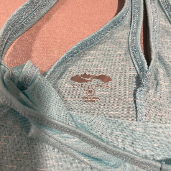 Cascade Sport Green/Blue Athletic Tank Size M - Picture 3 of 4